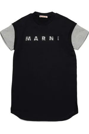 Marni Vestido estilo playera con aplique del logo