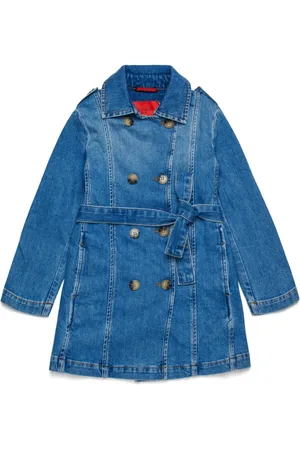 MAX&Co. Kids Abrigo de mezclilla con doble botonadura