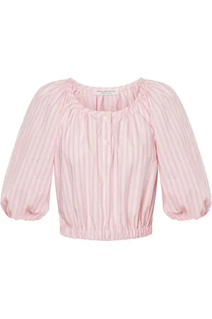 Serafini Top con rayas estampadas