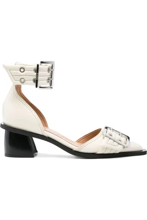 Ganni Zapatillas de corte abierto con tacón de 60mm