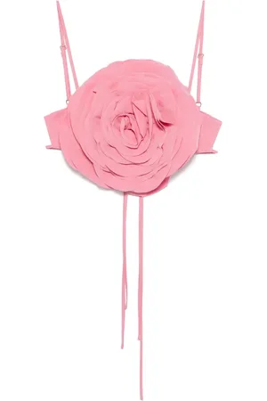 BLUMARINE Top con aplique floral