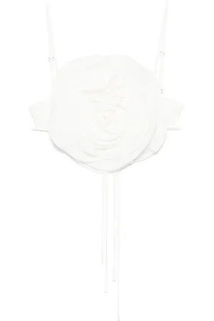 BLUMARINE Top con aplique floral