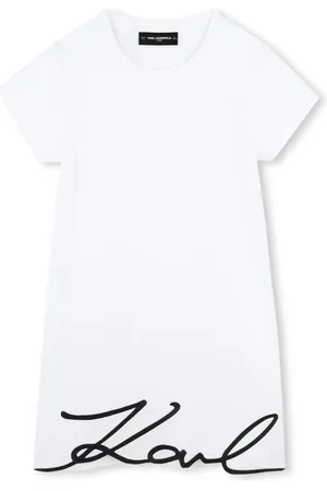 Karl Lagerfeld Vestido con aplique del logo