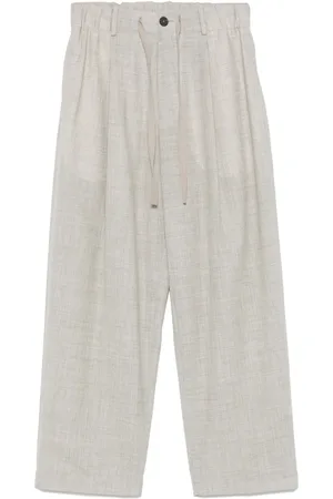 STUDIO NICHOLSON Pantalones con cordones en la pretina