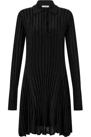 Salvatore Ferragamo Vestido skater semitransparente