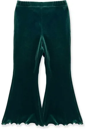 LA STUPENDERIA Pantalones acampanados de velour