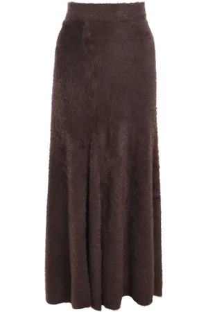Helmut Lang Falda larga tejida