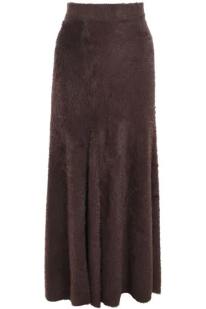 Helmut Lang Falda larga tejida