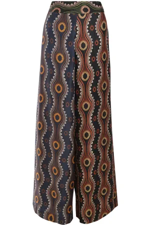 BIYAN Pantalones de seda Fume