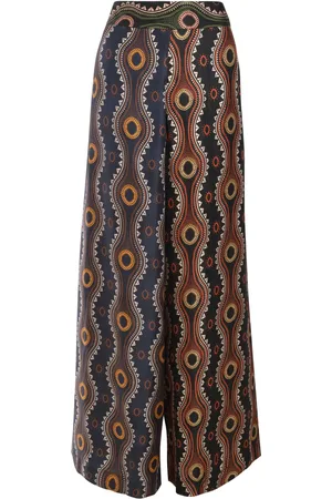BIYAN Pantalones de seda Fume