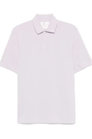 Brunello Cucinelli Playera tipo polo de piqué