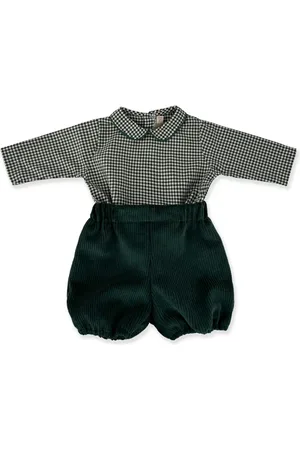 LA STUPENDERIA Set de shorts con motivo de cuadros gingham