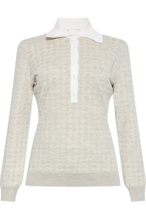 Givenchy Suéter estilo playera tipo polo con monograma 72 en jacquard