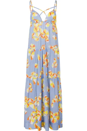 Moschino Vestido largo con estampado gráfico