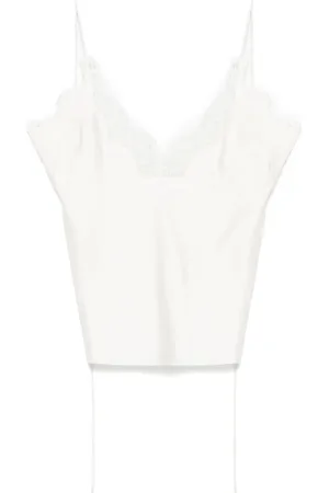 Rohe Camisón de seda con encaje