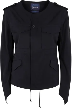 YOHJI YAMAMOTO Chamarra ajustada sin cuello