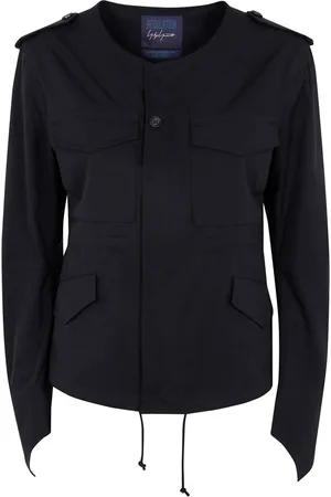 YOHJI YAMAMOTO Chamarra ajustada sin cuello