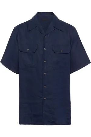 Prada Camisa con logo triangular