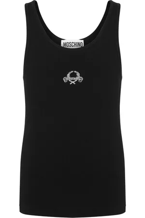 Moschino Camiseta con logo bordado
