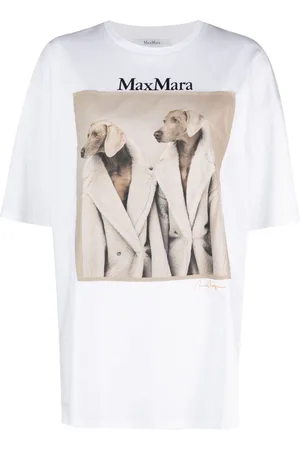 Max Mara Playera con fotografía estampada