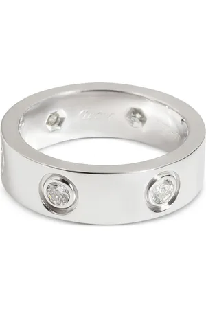 Cartier Anillo Love en oro blanco de 18kt con diamantes
