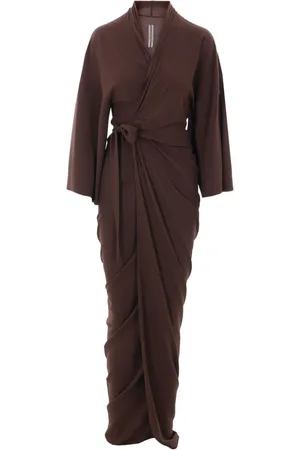 Rick Owens Vestido largo en crepe