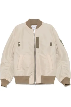 SACAI Chamarra bomber con ribete en contraste