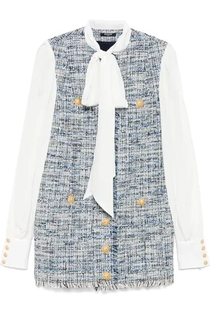 Balmain Vestido corto de tweed