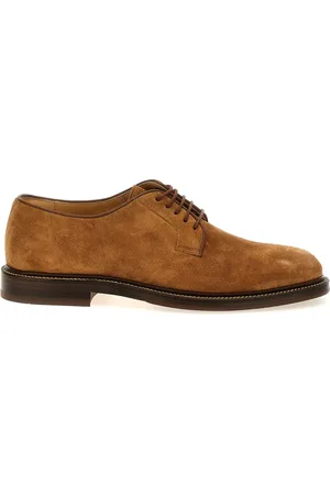 Brunello Cucinelli Zapatos derby de gamuza