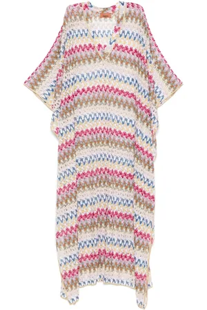 Missoni Pareo de playa de crochet