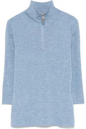 Victoria Beckham Top tejido con medio cierre