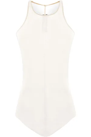 Rick Owens Camiseta de tejido fino de canalé