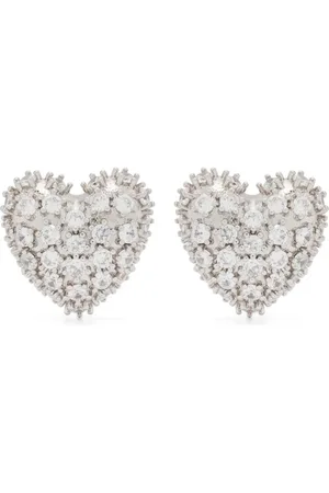 Justine Clenquet Aretes en forma de corazón