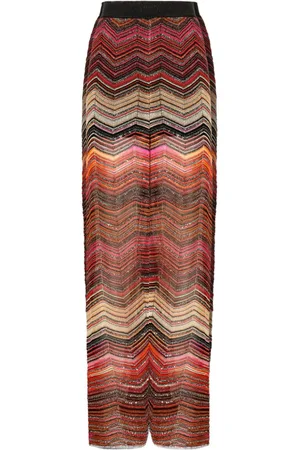 Missoni Pantalones palazzo con motivo en zigzag
