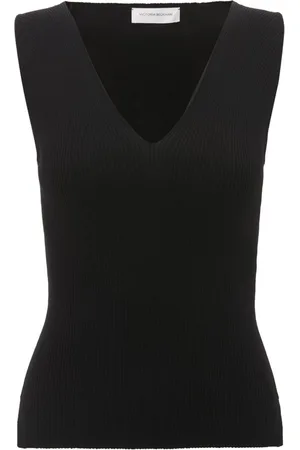 Victoria Beckham Camiseta con cuello en V