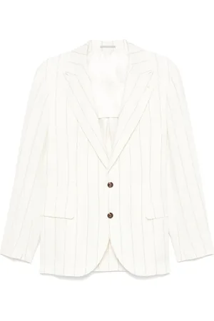 Brunello Cucinelli Blazer con motivo de rayas