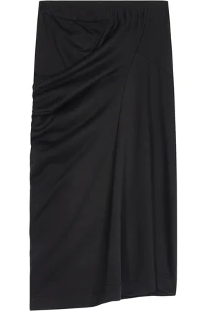 DRIES VAN NOTEN Falda midi drapeada