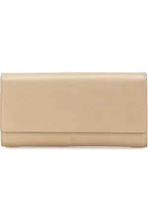 Céline Cartera Large Grained Calfskin Flap Wallet 2019