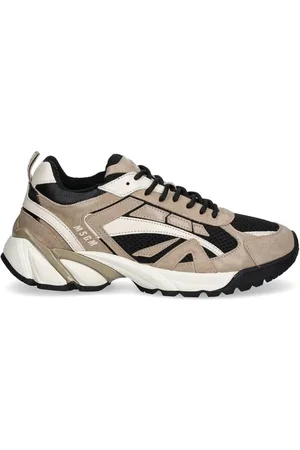 Msgm Tenis con agujetas y paneles