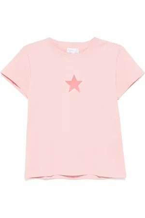 AGNÈS B. Playera con motivo de estrella en 3D