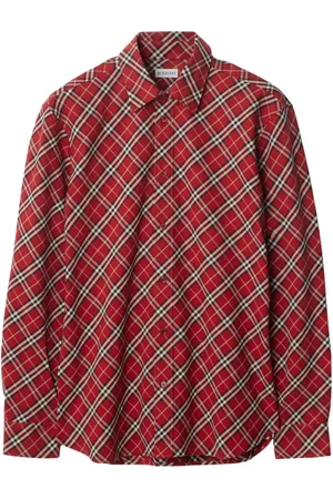 Burberry Camisa con cuadros estampados
