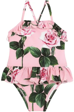 Dolce & Gabbana Traje de baño con rosas estampadas
