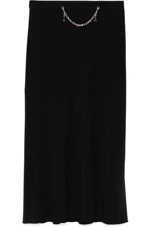 Patrizia Pepe Falda midi con detalle de joya
