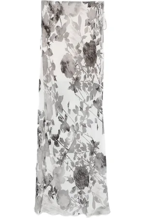 Patrizia Pepe Falda larga con estampado floral