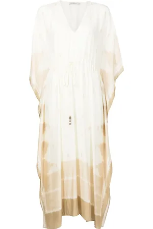 Lenny Niemeyer Vestido estilo caftán midi con motivo ikat