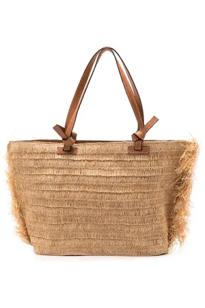 Lenny Niemeyer Tote de rafia con diseño entretejido