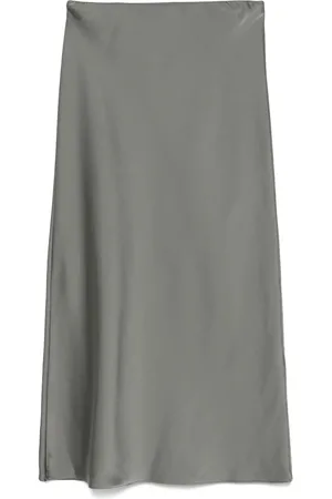 Patrizia Pepe Falda midi con efecto satinado