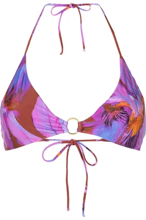 Lenny Niemeyer Top de bikini con estampado abstracto