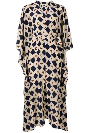 Lenny Niemeyer Vestido de seda con estampado abstracto