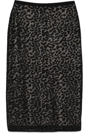THEORY Falda midi con encaje